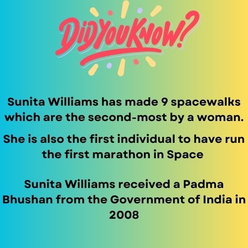 Sunita Williams Did You Know Facts